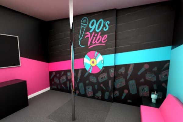 Décor salle 90's Vibe Karaoké Poitiers